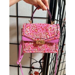 Aldo valentines handbag glam animal‎ cheetah print princess kawaii preppy pink